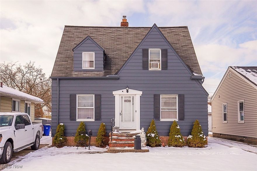 Welcome to this well-maintained, owner-occupied Cape Cod in Cleveland, offering a warm and inviting atmosphere with a functional, easy-flow layout. Conveniently located near shopping, schools, dining, public transportation, and major highways, this home provides comfort and accessibility for today’s homeowner.

The open kitchen and dining area maximize space and deliver a modern, efficient feel, while the cozy living room features a fireplace—perfect for relaxing evenings. The partially finished basement offers flexible use as a home office, gym, or additional living space, with the laundry area conveniently nearby.

Both bedrooms and the full bathroom are located on the second floor. The backyard offers ample space to entertain or relax outdoors on warm summer nights. The long driveway provides off-street parking for visitors while the homeowner utilizes the single car detached garage. Move right in and make it your own, or add this property as a solid investment to your rental portfolio.

Schedule your tour today! No creative financing, no seller financing, and no wholesalers, please.