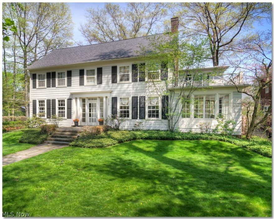 Major Price Repositioning! Priced far less than last two prior sales on this fabulous home! Beautiful center hall colonial in the heart of highly sought after Euclid Golf Historic District. This home boasts 6 bedrooms and 5.5 baths with "bonus" rooms. Architectural details include leaded glass foyer, window seats and french doors. Spacious master bedroom with en suite updated master bath. Heated bathroom floors in guest room and master. Updated kitchen appliances and bathrooms and first floor laundry. Gorgeous hardwood floors, central air, and fenced-in backyard with lovely patio for entertaining. Two gas fireplaces add to the historic ambiance of the home, including an elegant family room. Rare Cleveland Heights two-car attached garage.  Mudroom off kitchen. Close to the Lower Shaker Lakes, restaurants, meet-up with friends for coffee or quick trip to the grocery store. Enjoy the wonderful neighborhood amenities including the summer Arts Festival/music concerts at Cain Park, community