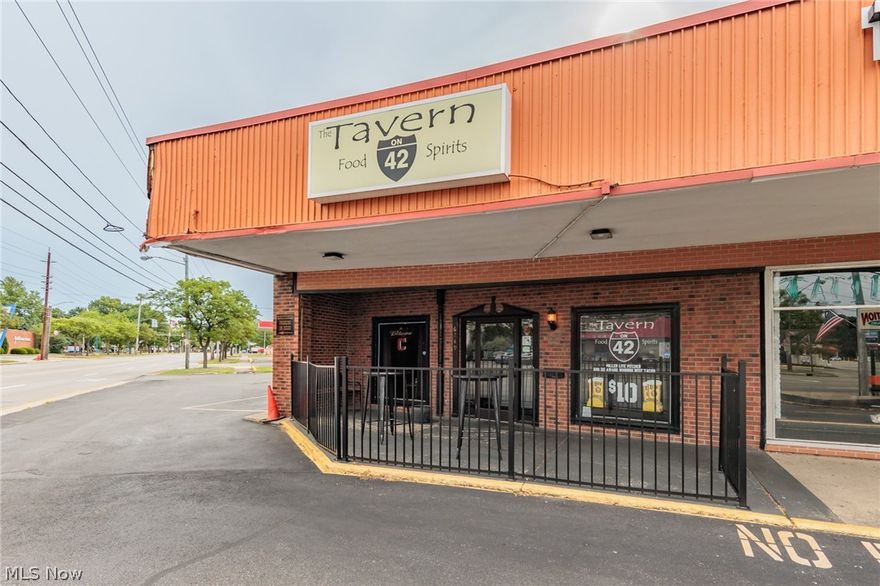 Business For Sale - “The Tavern on 42” located in the Greenbrier Shopping Center Plaza in Parma Heights!  Enjoy an amazing tavern without the risk!!  This spot has been a tavern for over 20 years!! Totally remodeled and everything is included to make this hot spot yours!!  Great food, pool tables, darts, full d5 and d6 liquor license included. For security the lease is at the buyer’s choice at 7 years. Generating over a half a million dollars in sales for $149,900!!  Everything in the bar comes with the sale including the new POS system.