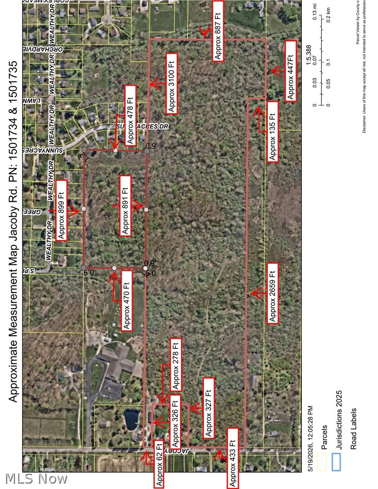 V/L Approx 62 AC Jacoby Road