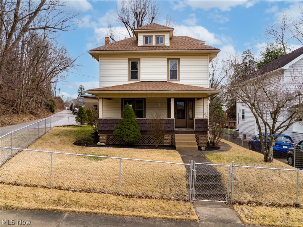 Totally Updated Brick 2-Story located on a corner fenced lot ..with a 2-Car Garage!! This 3 Bedroom 1- Full Bath Recently Updated Through out including
Newer Siding, Roofing, gutters, 2nd floor furnace.. Complete updated Kitchen with all NEW Appliances.....Property has a full Basement, A large fenced yard...