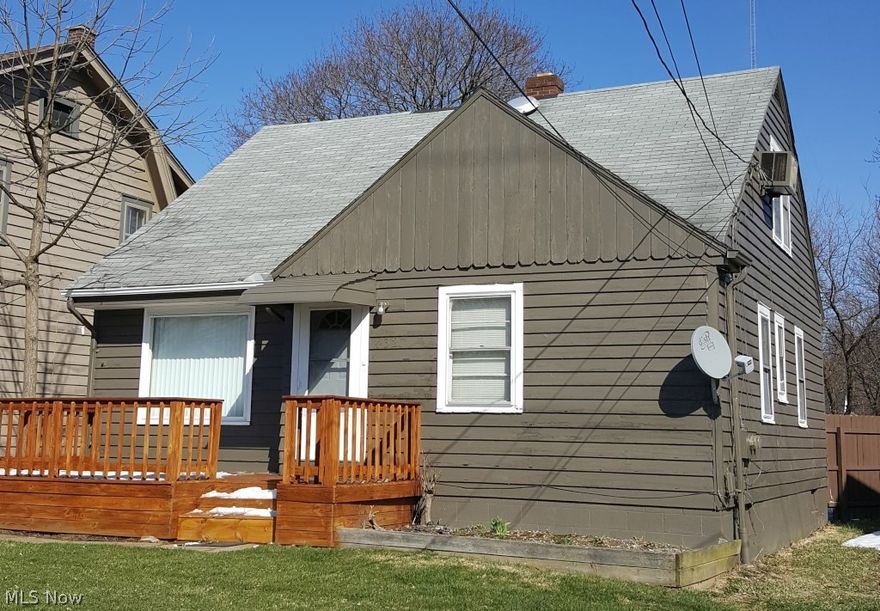 1.5 Story duplex with 3 bedrooms, 2 full baths, full basement, single car detached garage, front deck, and rear covered patio. New carpet and fresh paint throughout. 1st Floor unit has 2 bedrooms, 1 full bath, and basement access. 2nd Floor unit has 1 bedroom, 1 full bath, plus updated kitchen with new cabinets, sink, and counter top.