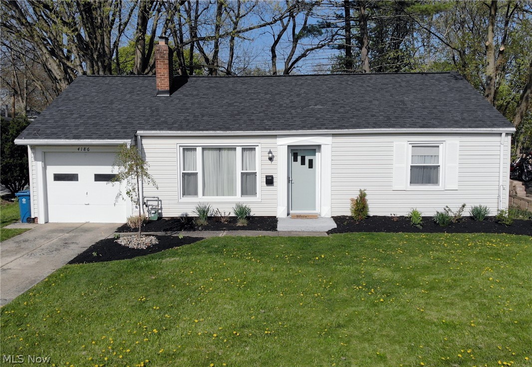 “FLAWLESS” Ranch in Fairview Park featuring “Complete Whole House Renovation”. This Real Estate Market is all about “Checking Your Boxes” and “Timing is Everything”. Are you looking for the following: 2 Bedroom 1 Full Bath Ranch on a Slab situated in a Great Fairview Park Location that is moments from Shopping, Dining, Metro Parks & Schools? An easily manageable home on a large manicured lot with privacy? A home that has a Newly Renovated Bath, Entertainment Room, and Kitchen with Stainless Steel Appliances? New 20 X 20 Concrete Outdoor Patio for Entertaining? Heated Garage & Heated Floors? New Roof? New Windows? Fresh Paint? New Floor Coverings? Easy Access Full Attic for Plenty of Storage? Professionally Landscaped? Move in Ready + Just Add Furniture? No Worries on Updates for many years to come? Then 4186 West 220th Street in Fairview Park will “Check Your Boxes”. Schedule an appointment to see for yourself immediately because “Timing is Everything”