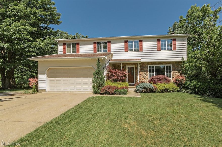 Just back on the market due to financing, make an appointment today!
You will be impressed with the great curb appeal of this spacious 5 bedroom, 2 1/2 bath colonial, accented with sculpted brick in the front on a quiet cult-de-sac.  The rear yard has a large covered porch and an above-ground pool.  If the backyard pool is being used by your guests, no problem!  You can walk, bike, or ride to the recreation area where you can sun or swim in the Pinegate Pool, or play basketball, tennis, softball, or on the playground.  Are you a boater? The Pinegate lake is waiting for you and your canoe, and bring your fishing rod too! 
The kitchen opens to the 1st floor family room with wood-burning fireplace and a bay window that overlooks the wooded lot and pool area.  Do you need a 1st floor office and utility room?  Both were part of the 2-story addition.  The office has rich, dark tongue-in-groove wood flooring.  All 5 bedrooms are upstairs.  The master has a full bath, walk-in and 2 other closets.  The partially finished recreation room is in the basement along with a separate craft or all-purpose room.  
Both floors were professionally painted in 2017.  Furnace and air (both 2009), roof 2007 (except office), replacement windows (1997).
Minutes from Heisly Racquet club, I. 90 or Rt. 2.  Listen to the residents: “There is no place like Pinegate!”