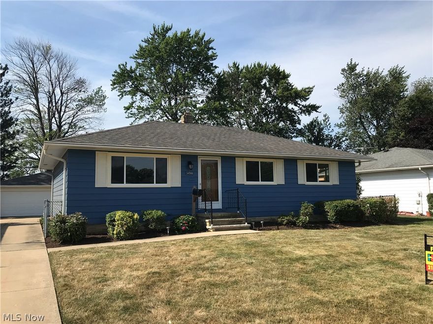 Beautifully updated ranch home on one of Eastlake's nicest streets. This house exudes curb appeal with fresh paint and recent roof and gutters. All new kitchen with classic craftsman cabinets, new countertops, and tastefully done backsplash and pendant lights over island. Completely updated new bathrooms, paint, flooring, updated light fixtures, as well as recent driveway. (Pendant lights can be lowered, extra cord available). New electrical panel to be installed.