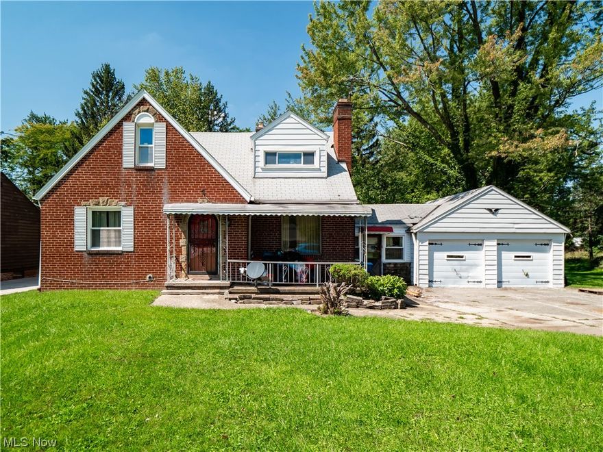 A unique opportunity presented for investment or rehab.  Sitting on almost 1 acre of land in Middleburg Heights, this Cape Cod on public water/public sewer, holds lots of potential.  This home features 4 bedrooms, 1 first floor office, 2 full baths, 2 half baths, a full basement, and attached garage through breezeway.  First floor has 2 bedrooms, a 14'x9' office with half bath, and full bathroom.  Second floor has entire living area (2 bedrooms, family room, kitchen, dining and full bath) with it's own private entrance through breezeway and could serve as amazing rental income, Airbnb opportunity or used as single family.  Lots of charm and built-ins in the upstairs unit.  This home does require significant repair with mold removal and structural work.  Buyer advised to conduct inspections and/or due diligence.  AS-IS sale. Seller will not make repairs. * Cash only *