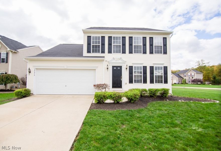 Welcome to the desirable Meadow Lakes Community in North Ridgeville. This beautiful colonial, built in 2007, boast 3 beds and 2.5 bath with over 2,000 sq. ft. of living space. It is situated on a corner lot with water views.  The home offer an open concept with formal dining or living room, oversized kitchen with sun room that opens up to the great room and has great water views.  Also, offers abundance amount of natural lighting, neutral décor, generous room sizes with ample closet space.  The laundry is conveniently located on the first floor. The unfinished basement is a blank canvas for the new home owner to add additional living space for whatever meet their needs, whether its an office, extra bedroom, kids play room, theatre room, etc.  The home has brand new carpet and fresh paint in every room and is move-in ready! Don't miss this opportunity to call this place home!  Call today for a private showing.