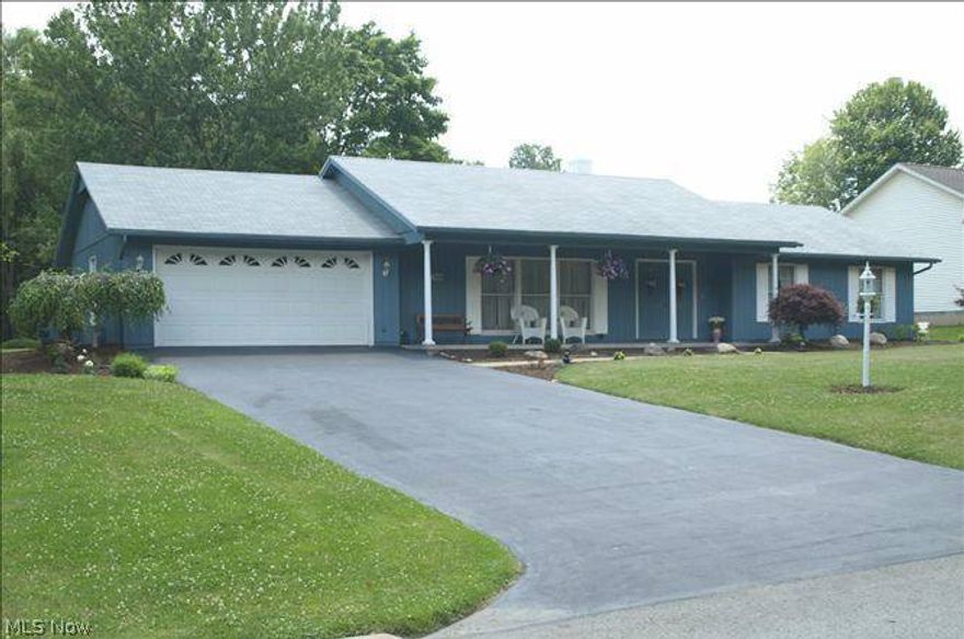 Immaculate 3 Bedroom ranch.  Kitchen includes Jenn Air range and all appliances.  Two full baths.  family room with wood-burning fireplace and gas starter.  Formal Living Room with gas fireplace.  Spacious master bedroom with full bath.  Two-car garage, patio overlooking park-like back yard.  City water and sewer.  neighborhood pool available and optional for a yearly fee.