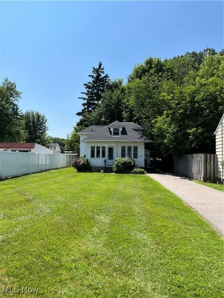 Charming 3-bedroom, 2-bath Cape Cod in Mayfield Heights! This home features a first-floor bedroom and full bath. Interior updates include LVT Flooring, carpet, bathroom, kitchen, stainless steel appliances and updated electrical (full house rewire). Exterior updates include new garage and paved driveway. This home is move in ready and conveniently located just minutes from shopping, dining, and local schools.