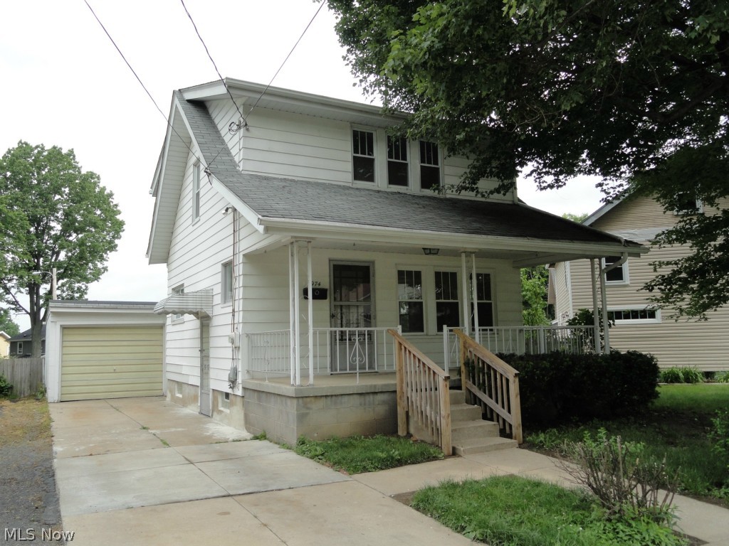 Nicely updated home in tip top shape! Large covered front porch with plenty of room to relax and enjoy. Updated kitchen with new cabinets, counters, sink and floor. Updated bathroom too! New carpet and fresh paint throughout in neutral tones. Windows in 2005, Garage door in 2007, Garage roof in 2009, newer water heater and soil stack too. Shower in basement.