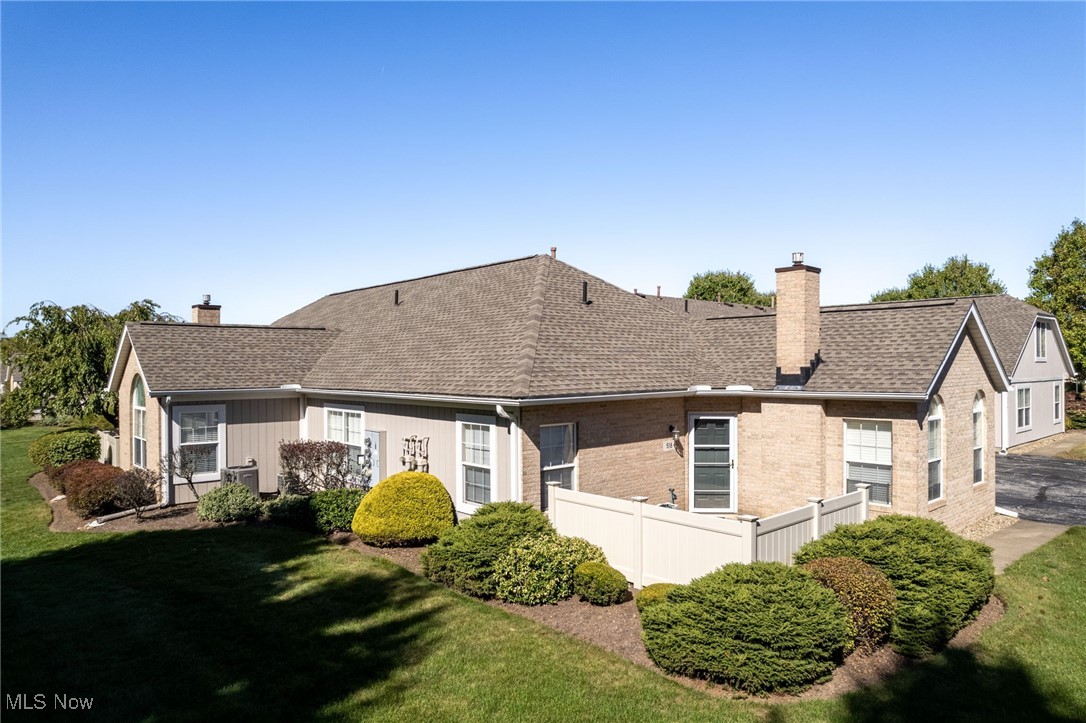 This beautifully maintained 2 bedroom, 2 bath condo offers the perfect blend of comfort, convenience, and community amenities. Built in 2001, this home features a vaulted great room with a cozy gas fireplace, creating a warm and inviting atmosphere. The living space is wired for surround sound making it ideal for both entertaining and relaxing. The spacious eat in kitchen provides plenty of room for cooking or gathering, while the spacious laundry too, adds everyday convenience. The generously sized primary bedroom has a large walk in closet and an en suite bath. The second spacious bedroom can be used for guests or even an office space. Two car attached garage with bump out and pull down attic for more storage. The condo is pre-wired for a security system. New water heater (2024). Enjoy the benefits of the community HOA, which offers access to a clubhouse, swimming pool. and exercise room- all just steps from your front door. If you're looking for low-maintenance living with plenty of space and modern features, this Tallmadge condo is the perfect fit. Don't miss your chance- schedule your private showing today.
