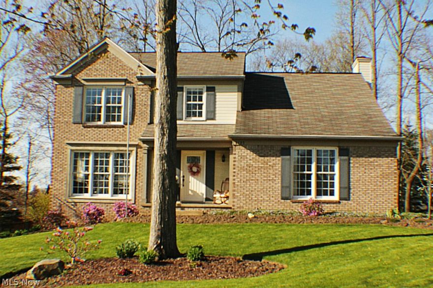 The sellers love the remodeled open concept with such a flowing floor plan, this 4 Bed Colonial features beautiful cabs w/granite kitchen c-tops, a beautiful deck & a stunning pool view. Formal Living & Dining rooms & family room w/cozy gas fireplace. All Sun filled rooms, updated baths, awesome gleaming hardwood floors throughout first floor, replaced front door & hardware, fixtures. This space is simply amazing. Interior painted, fences & decks stained, the pool is a private oasis for entertaining family & friends; relined in ground private pool w/solar cover for heating & mesh trampoline safety cover for protection. Meticulously maintained landscaping- Mall Shopping and great accessibility corridors for travel include I480, 271, 77 & 76 and of course the turnpike.  Be downtown in 30 minutes either Akron, Cleveland or Youngstown. South facing front &  Pool gets direct sun until sundown. Move in Ready, Don't Delay! Call Today!