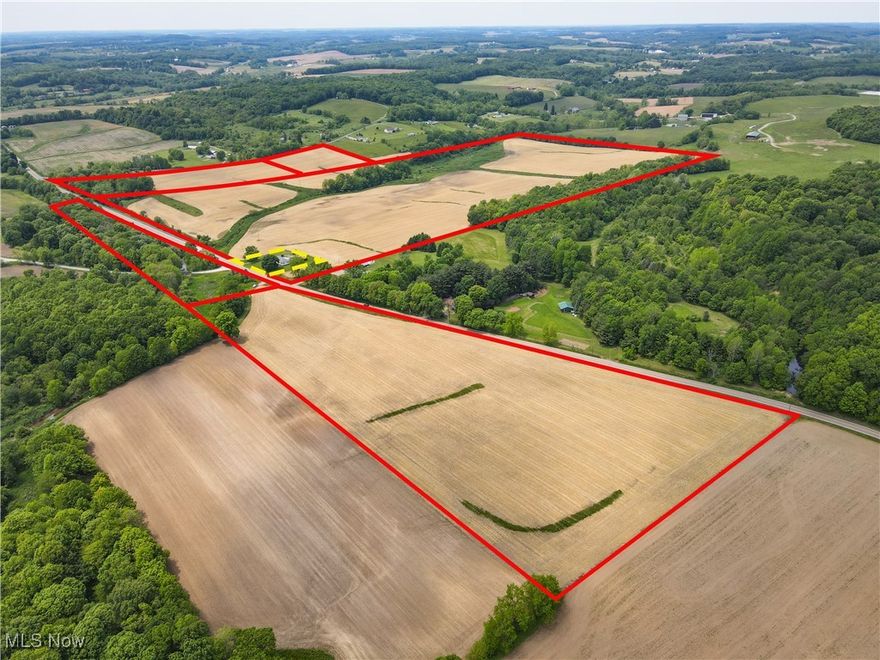 Endless Potential on 105.852 Acres-Agricultural/Residential Development Opportunity | Columbiana County | Southern Local School District. This level, tillable 105.852  Acres (4 parcels) is currently being used for crop farming providing income until you expand your farming operation or are ready to build your dream home where you can enjoy sustainable living, hobby farm, boutique operation or develop with several beautiful homesites. Frontage on SR 518 & Foundry Hill Rd. (North & South).The tranquil Williard Run and Brush Creeks meander through the property, attracting wildlife and enhancing its natural charm. This property is available individually or as part of a larger offering totaling approximately 105.852 acres when combined with adjoining parcels. It’s an excellent opportunity for developers, investors or anyone seeking space, privacy and multiple options for use. Acreage by parcel with MLS #’s, 5130012 (4.297 AC.) | 5130013 (8.91 AC.) | 5130014 (13.65 AC.) | 5130016 (78.995 AC.) | and 5132330 (105.852 AC. All Parcels Combined). PLEASE NOTE: Any applicable Gas, Oil, Coal, Timber and Mineral Rights are Negotiable. HIGHLIGHTS INCLUDE: *105.852 Acres (majority level, usable terrain with Williard Run and Brush Creeks) * Approx. 80 AC. Portion tillable (Currently planted, farmer will harvest current crop). Don’t miss this opportunity to own a versatile piece of land that offers flexibility, functionality and long-term promise. Call today for more information. This property is owned by a trust affiliated with a licensed real estate agent/REALTOR® in the state of Ohio. The licensed agent/REALTOR® also maintains a business relationship with the listing agent and brokerage. ALL LAND IS CURRENTLY PLANTED IN CROPS PLEASE DO NOT WALK THE PROPERTY WITHOUT PRIOR COMMUNICATION AND APPROVAL. SHOWINGS BY APPOINTMENT ONLY. CONTACT THE LISTING AGENT TO SCHEDULE A VISIT.