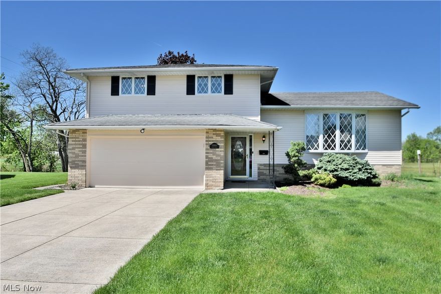 Pristine, Move - In Ready 4 level Split Level features 4 bedrooms and 2 baths. This well loved home offers an open feel throughout & has plenty of storage space. A large foyer welcomes you in. Spacious living room open to large formal dining room is perfect for entertaining! Beautiful East-in kitchen is a lovely addition to this home and any chefs dream. Has tons of cabinets, all stainless steel appliances stay ( double ovens & range top) & granite tops will impress you and plenty of natural light! Step down family room and has a slider to back patio, deck and shed! Four nice- sized rooms (hardwoods under carpet) with large closets and a modern full bath with double sinks complete the second floor. The basement level has full recreation room, laundry/utility room, and a large workshop storage room. Two- car attached garage, one year home warranty, on a quiet cul-de-sac street complete this wonderful home! Schedule your private tour today!