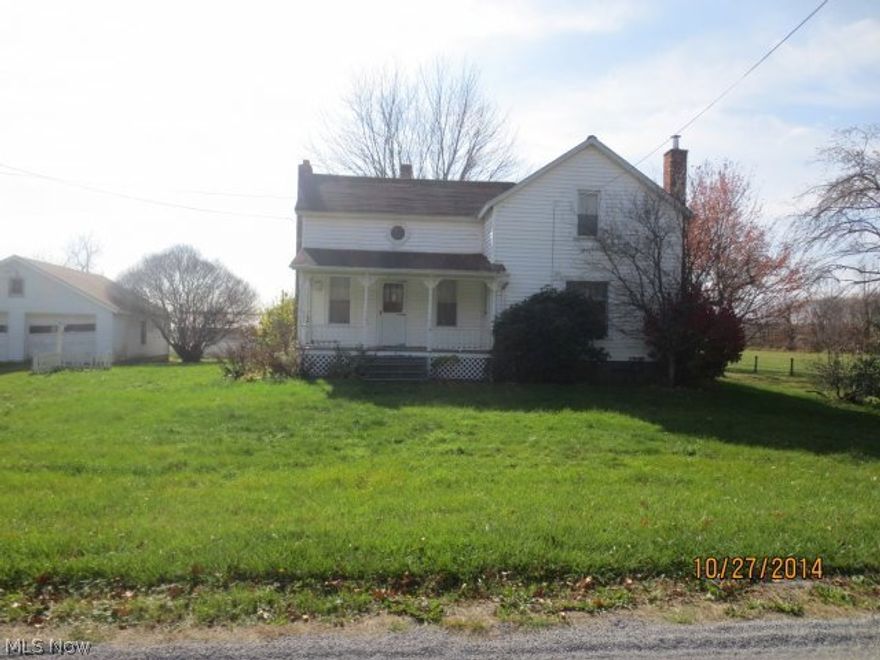 Neat old farm house, 3 bedroom, 2 full baths, first floor bedroom and bath, full basement, 2 car detached garage, chicken coop and nice barn.