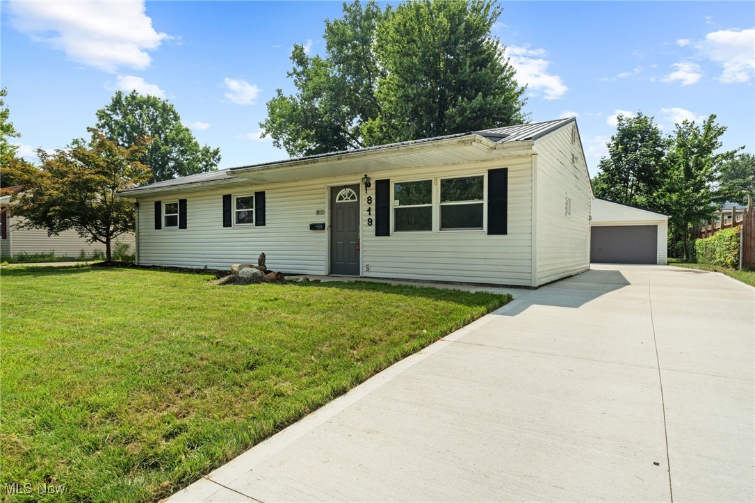 Welcome to this move-in ready 3-bedroom, 1-bath ranch that combines thoughtful updates with everyday functionality. From the moment you arrive, you'll notice the freshly poured new driveway with integrated drainage and the eye-catching new metal roof that adds durability and curb appeal.
Inside, the home has been refreshed throughout, featuring new vinyl flooring, fresh paint, and tasteful modern updates. The spacious living room addition offers a perfect place to relax or entertain, complete with a charming fireplace feature that adds warmth and character to the space.
The kitchen is packed with storage and the layout allows for easy flow throughout the main living areas. The fully remodeled bathroom has been beautifully finished with updated fixtures and a fresh, contemporary design.
Step outside and enjoy the large backyard, ideal for outdoor gatherings, gardening, or just unwinding in your own space. A 2-car detached garage offers plenty of room for vehicles, storage, or even a workshop.
Whether you're a first-time buyer or looking to downsize into a home that's been truly cared for and updated, this property is ready to welcome you. Don't miss your chance to tour this one—you’ll feel at home the moment you walk in!