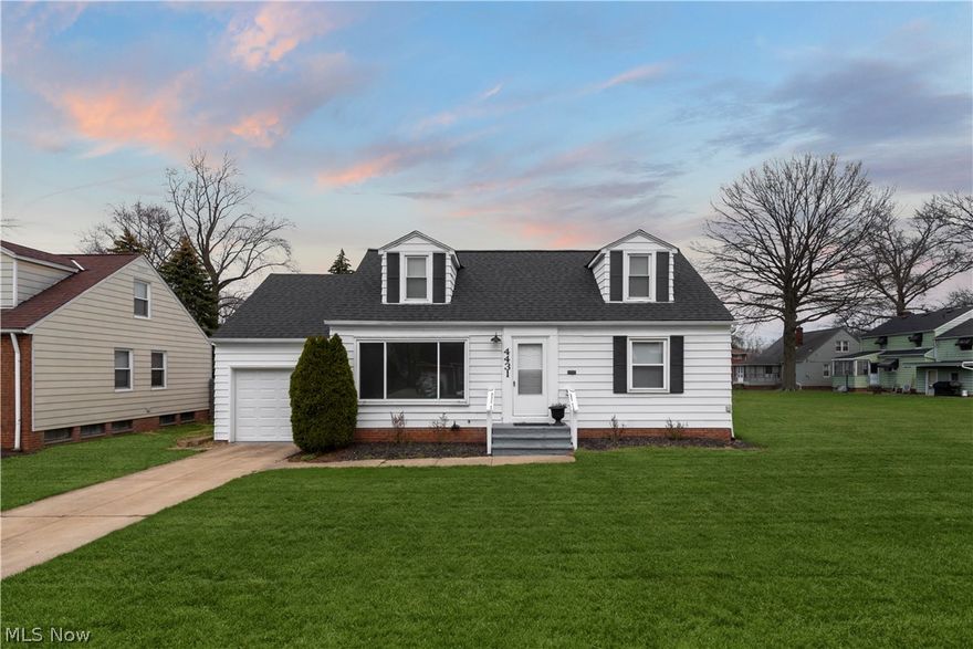 Welcome home to this beautiful Cape Cod in South Euclid. The home features an oversized living room with large picture windows along with an enclosed porch overlooking a large private fenced rear yard. The recently remodeled kitchen comes with stainless steel appliances. It has a great central location to parks, schools, shopping, and highways this house is perfect for almost any buyer. Don't miss this great opportunity.