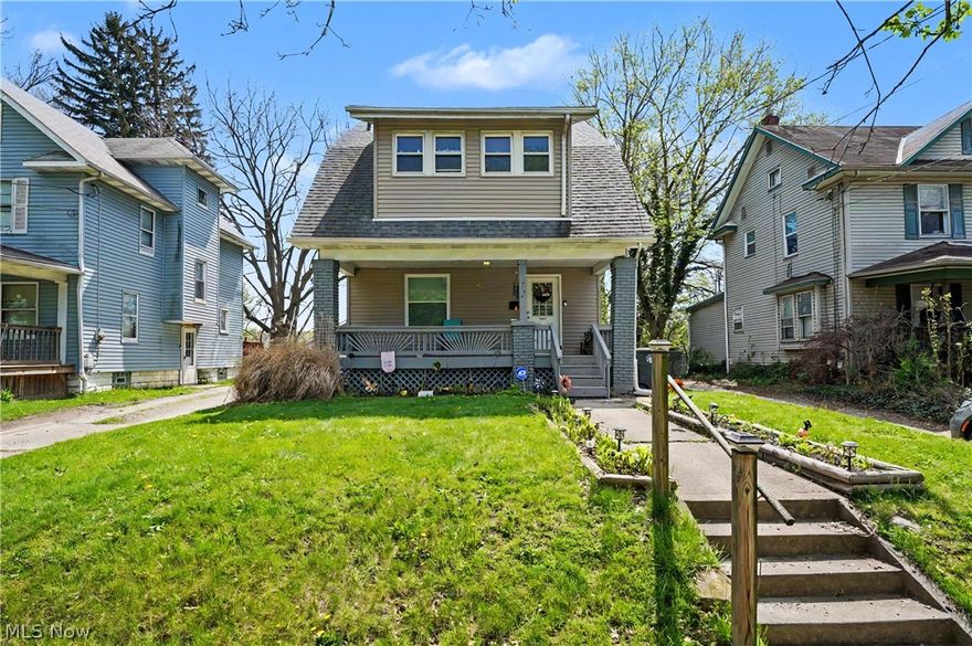 72 E Ido Ave --- Spacious 5-bedroom, 2 full-bath home offering 1,725 sq ft of living space with classic character and a flexible layout! Inviting covered front porch opens to a bright main living area with LVP flooring and an abundant of natural light. Generous dining room which provides plenty of space for gathering and everyday living. Recently refreshed kitchen with updated countertops and cabinetry. First-floor primary bedroom with its own full bath (currently used as a playroom) plus first-floor laundry - a rare and convenient feature. Upstairs you'll find three additional bedrooms and another full-bath. The front bedroom has an office/flex space while the finished third-level bedroom offers great bonus space for a fifth bedroom or hobby area. Full basement provides additional storage, plus an outdoor storage shed for added convenience. Fully fenced in yard + the playset stays! Located on a sidewalk-lined street close to parks, shopping, schools and everyday amenities. Schedule your showing today!