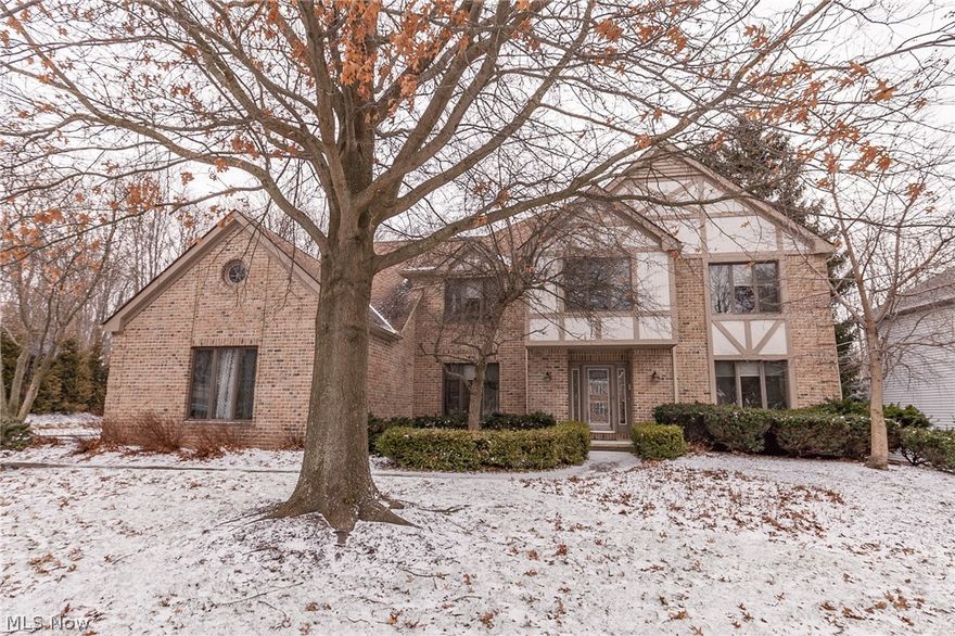Nice & Neutral Deerfield Woods Colonial boasts attractive curb appeal, 3 car side load garage, sprawling deck & over 4,200 sq.ft total living space that includes a finished basement. The bright foyer entry opens to the formal dining room to the left & formal living room to the right. Spacious eat-in kitchen w/ large dining space, granite countertops, an abundance of cabinetry, center island w/ breakfast bar, planning desk & included appliances. The lovely family room showcases soaring ceiling w/ skylights, wet bar, built in audio, cozy brick fireplace & beautiful backyard views. Back inside, French doors open into a flex room ideal for a private office w/ slider door out to the deck. A first floor laundry room & 1/2 bath complete the main level. The gracious turned staircase leads to 4 sizable bedrooms & 2 generous full baths. The Master suite offers a huge glamour bath w/ jetted tub, shower, double vanities, 2 walk-in closets & lofted sitting area w/ fireplace. More living space is fo