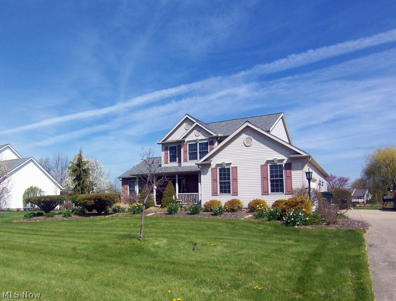 Custom Built home on Premiere lot with Gorgeous Spring fed and stocked pond. The views are spectacular! This property is one of four homes that share a beautiful pond .This well maintained Contemporary Colonial features a 1st floor master suite with double sinks, separate stall shower and garden tub. The 2 story great room features a dramatic quarry stone fireplace that has an even more dramatic view from the loft . This loft could easily be transformed into a fourth bedroom. These sellers only had a need for 3. The roof was a complete tear-off in 2014 and all skylights were replaced along with flashing. There's a new slider that leads to treated wood deck looking out to gorgeous lot and pond. Most of the carpet was replaced in 2014 with the exception of two upstairs bedrooms which rarely get used. Both Hot Water tank and Sump Pump were replaced in 2012. There's 200 AMP of electrical service. There is an ornamental water feature pond adjacent to the deck. In the back yard is a 10 x 14