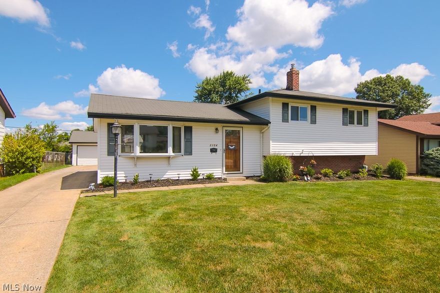 Talk. About. Move. In. Ready! 3104 Nottingham Dr. is in one of Parma's quietest neighborhoods and this house has it all. 3 great sized bedrooms, 2 top-to-bottom remodeled bathrooms, a kitchen with gorgeous cabinets, stainless steel appliances (included!) and custom two-tiered granite counters! The open concept overlooks the living room and the finished lower-level make this split-level the place to be! We've got a huge fenced-in yard, two-car garage, newer furnace, a newer hot water tank and a washer & dryer is included to get you up and running quick!