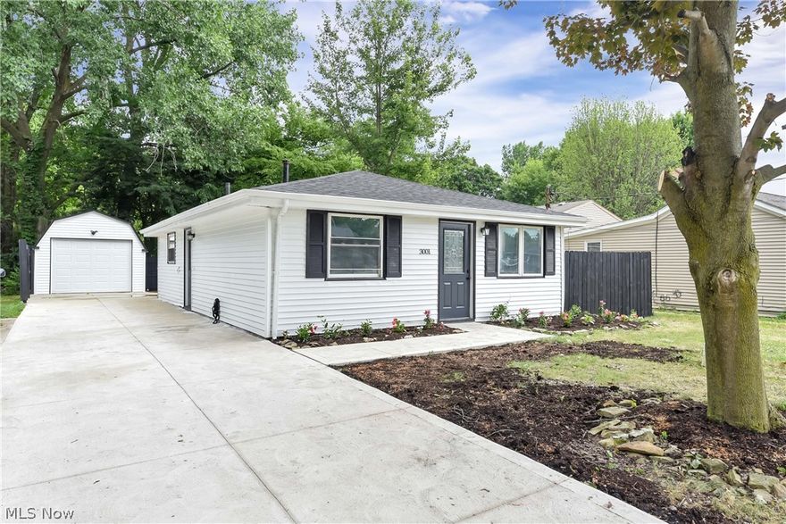 Welcome to this homey and updated ranch that exudes charm and modern comfort. Get ready to move right in! Step inside and you'll find a beautifully lit space with newer windows and new LVT flooring though-out the entire home, lending warmth and durability to the space. The remodeled kitchen, a focal point of the home, features elegant white cabinets, gleaming granite countertops, and mosaic marble backsplash marrying style with functionality. In addition to the many renovations you'll find a brand new full bath complete with ceramic tiling and vanity.
Outside, a brand new wooden patio beckons, offering an inviting space for outdoor gatherings and relaxation. The new partially fenced in backyard balances privacy and openness. Perfect for entertaining friends and family. New garage complete with siding, paint, new cement flooring, and a brand new cement driveway.
Among the many new updates, what is also NEW: refrigerator, range, dishwasher, electrical panel and wiring, HV/AC, new soffits and gutters, new roofing on the house and garage, lighting and fixtures, updated plumbing, hot water tank, exterior paint of the entire house, and fresh paint all throughout the interior of the home. 10min from Vermillion and lake-life.

It's a great forever home, great investment, and keep in mind it is easily rentable in the future if you choose. Schedule a viewing today.
Don't miss the chance to make this house your home.