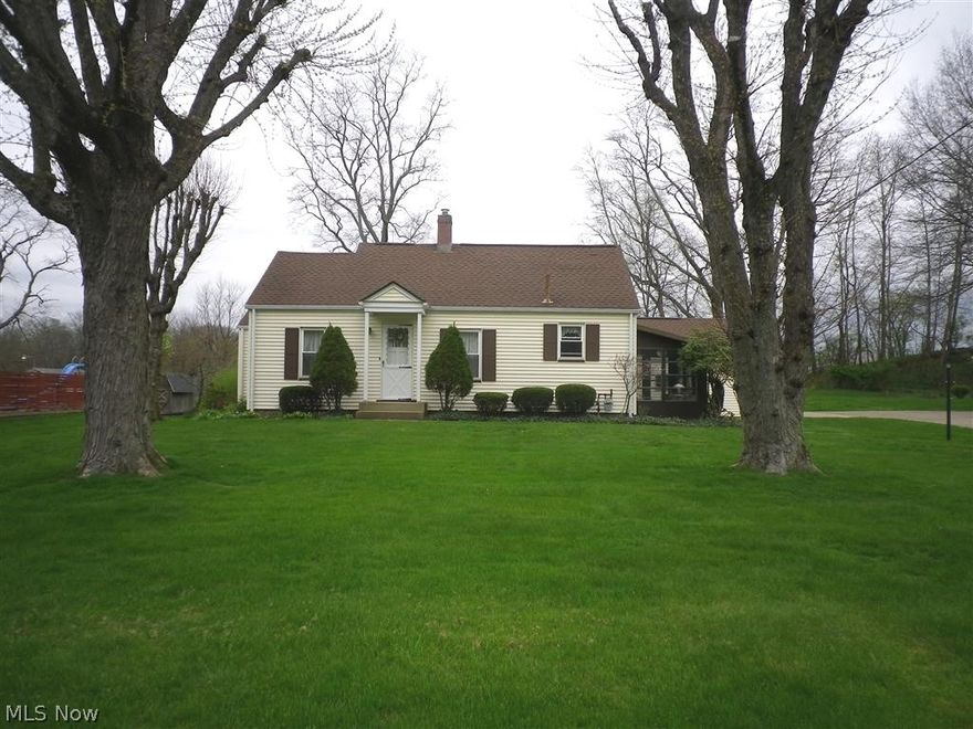 Great location backing up to baseball fields for this tidy and well maintained 2 bedroom ranch, with a 3rd bedroom possibility, at 4535 Lindford Ave NE Canton, Ohio. Enjoy the enclosed porch with jalousie windows. 2 car detached garage provides extra space for a workshop or storage.
Many updated include windows, siding, electric panel. roof, well pump. Furnace is not the original.