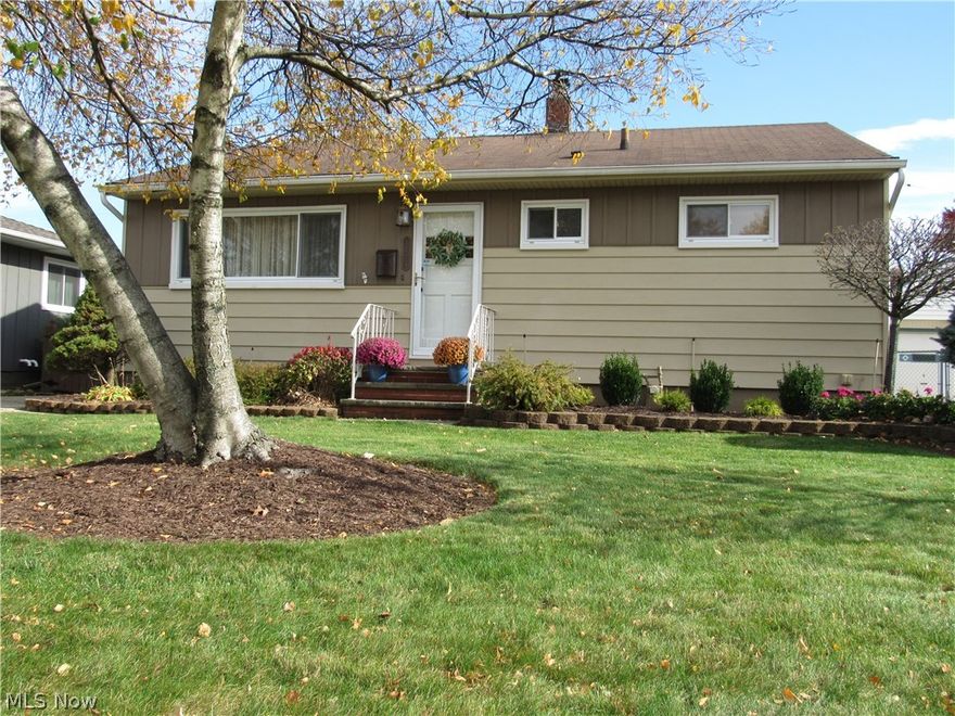 Be first or be sorry! Must see to believe! One of a kind! Updated eat-in kitchen with beautiful oak woodwork, breakfast bar, sun tube, full wall buffet with cabinets, ceramic flooring and Corian countertops. Slider leading to a paver patio, privacy fenced yard and incredible landscaping. Living room has hardwood floors and crown molding. Remodeled main bathroom. Full basement has recreation room laundry room, glass block windows, loads of storage, computer room, mechanical area, full bathroom, sewing room and bonus room. Garage is finished with drywall, workbench & cabinets, storage above and 220 electric line. Pull down stairs to attic. Whole house exhaust fan. Refinished hardwood floors and oak wood doors. Programmable thermostat. Nice out building. Incredible landscaping. Immediate possession! Close to stores, restaurants and highway! Best house for the buck in the city! Bathroom & fence (partial) 2020. Hot water tank 2019. kitchen 2015. Roof and garage door 2000. Includes 1 year Ci