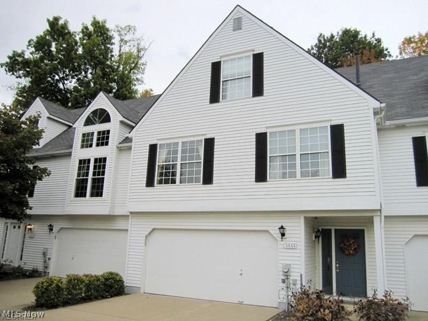 Rare Hillside unit in cul de sac location. Three bedroom & 2 full baths. So many updates to include Gorgeous laminate wood styled vinyl flooring in the living room, dining room stairs and foyer. Dramatic living room has open staircase overlooking beautiful fireplace. Formal dining room could easily be used as a family room as it is a spacious & open to kitchen. Kitchen offers stainless steal appliances, granite counters, including contrasting granite on center island. On 1st floor adjacent to foyer and laundry is a large family/media room that could be used for anything. This is a must see property in perfect location and is really priced to move quickly. Included is a 1 year home warranty from Americas Preferred which is offered by seller! Enjoy all that Cuyahoga Falls offer with all the free time you'll have living in this low maintenance development...Never shovel snow or cut grass again!