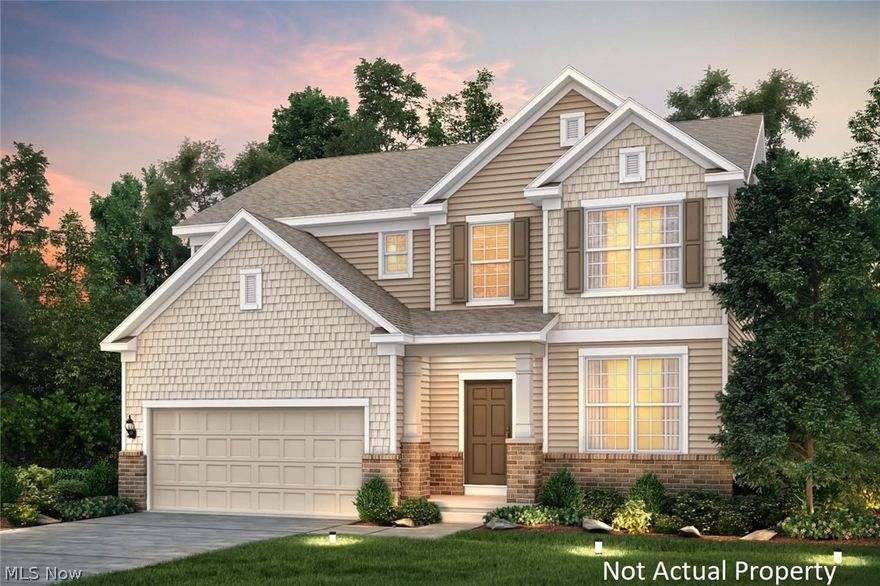 EST COMPLETION FOR DEC. This is an amazing new 4 bed 2.5 bath home in the Heathers at Golf Village North on a corner lot. The kitchen has SS appliances, 42'' gray lillian maple cabinets, quartz counters, pendant lighting and a tile wall backsplash. The master bath has 35'' cabinets, a marble counter, a semi frameless shower door and a tile shower wall. A den, full basement, 2nd floor laundry and a 2 car garage are some of the other great features. Located in the highly rated Olentangy School District. A short drive to historic downtown Powell. Furnished Interior Photos are of a model and not actual property.