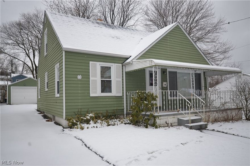 Neat and clean North Hill 4 bd, 2 full bath home w fully fenced in yard plus an oversized 1 car garage! Updated Roof, windows, furnace, Kitchen, bathroom & more. Covered front porch leads to a spacious living rm w large picture window. Eat in kitchen has been updated w raised panel cabinets, high end laminate counter w decorative edges, French door refrigerator, dishwasher, range & tile floor! First floor bedroom w dual closets next to the updated full bath w step in shower, vanity, medicine cabinet & storage cabinet- provides a great 1st floor living option. Additional 1st floor bedroom & hall linen closet. Upstairs offers 2 additional bedrooms. Basement finished w rec room including a bar and additional full bathroom- shower w tile floor. Laundry area in bsmt w utility sink & laundry chute. Screened in rear patio overlooks the fully fenced back yard. Home has vinyl windows, hardwood floors under the carpet, Central Air and located only a few blocks from the new school! Updates (ages