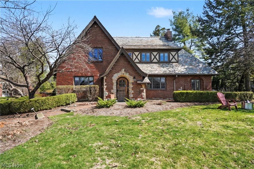 Location Location Location.  Imagine waking up in the morning, grabbing a cup of coffee and sitting outside enjoying the view of the picture perfect Fairlawn CC golf course.  This spectacular Tudor built in 1928 has been very well maintained and updated.  Inside your front foyer you'll see the large open and bright living room with a convenient in-home office area tucked away behind the fireplace. To your left you'll enjoy the formal dining room with corner built-ins.  This room also has a great view of the gold course.  Your kitchen has updated cabinets, new Quartzite countertops, sink & faucet in this room as well as stainless steel appliances and plenty of built ins.  Take a step down into the large family room with sliders out to the beautiful patio area and fenced yard- great for entertaining! 2 Car garage is detached.
The lower level is partially finished with a nice rec room, laundry and plenty of storage.  Your second floor offers 4 spacious bedrooms and 3 full baths.  The primary bathroom is updated with some modern fixtures.  The home offers a new furnace in 2025 and all new interior painted in 2022.  Come take a tour of this comfortable, spacious and neutrally decorated home as soon as you​​‌​​​​‌​‌​​​‌‌​​​‌‌‌​​‌​​‌‌​​​​ can!