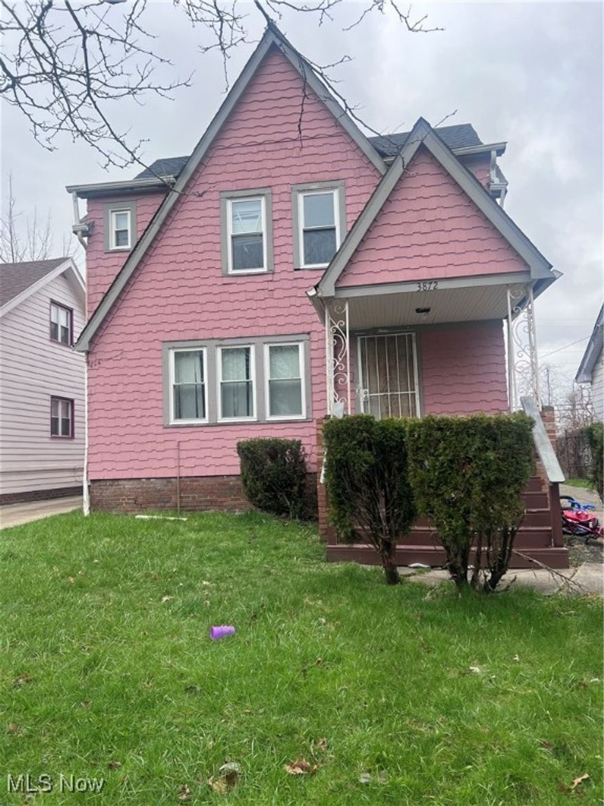 Discover the potential of this spacious 5-bedroom, 1-bath Colonial located at 3872 E 154th St in Cleveland. This charming 2-story home offers 1,844 square feet of comfortable living space and sits on a 0.12-acre lot. Inside, you’ll find an expansive living and dining area that flows seamlessly into a unique sunken bonus room—perfect for a home office, playroom, or additional lounge space. The open eat-in kitchen offers ample room for cooking and gathering, while the generously sized bedrooms feature large closets for all your storage needs. A cozy fireplace adds warmth and character, and the full unfinished basement provides even more potential. With forced air heating, public utilities, and a convenient location near local amenities, this property is a fantastic opportunity for investors or buyers looking to make it their own. Don’t miss your chance—schedule your showing today!