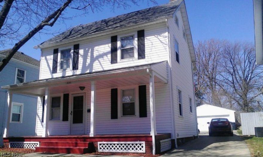 Great 4 bedroom Colonial filled with charm and large rooms and many updates! Fantastic newer 2+ car garage, large covered front porch - great tiled mud room! Newer doors, siding, roof, paint, flooring/carpet, some electric and plumbing, fixtures, full bath with tub surround, Cherry cabinets/sink. Beautiful natural woodwork, interior doors and pocket doors!