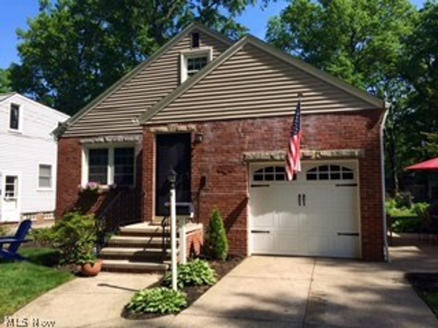 Very cute Cape Cod in eastern Bay Village.  Move in condition with many updates which include: basement waterproofing with transferable warranty (2010), refinished hardwood floors (2014), new front door and storm (2014), new garage door (2013), new hot water tank (2014), new roof and siding (2011).  The bathroom has been updated and the basement refinished with a new rec room. Living room has  large windows so plenty of natural light. Two nice sized bedrooms on the first floor.  The large master bedroom is on the second floor and has a nursery /dressing room attached with plenty of closet space.  Great deep yard with a side patio that has a gas grill hookup.