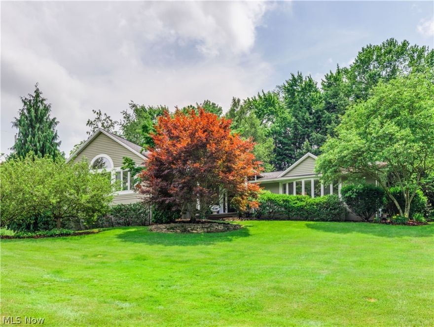 Amazing Opportunity in Hills and Dales Village. Privacy on a beautiful acre lot close to schools, shopping, interstate. Gourmet kitchen overlooking grand cathedral ceiling in dining area with stunning gas fireplace. Its all in the finishes and touches here...The Owner's suite is a haven of lights and simplicity. Three bedrooms offering a Jr. Suite and jack and Jill baths are perfect. Updates have been done so you don't have to! Living space abounds with an office. living room and Great Room. Lower Level offers even another getaway of your choosing. Summers in the privacy of your back patio! Beautiful hardwoods throughout and 4-5 car garage and a perfect spot to shoot some hoops ! This is one !