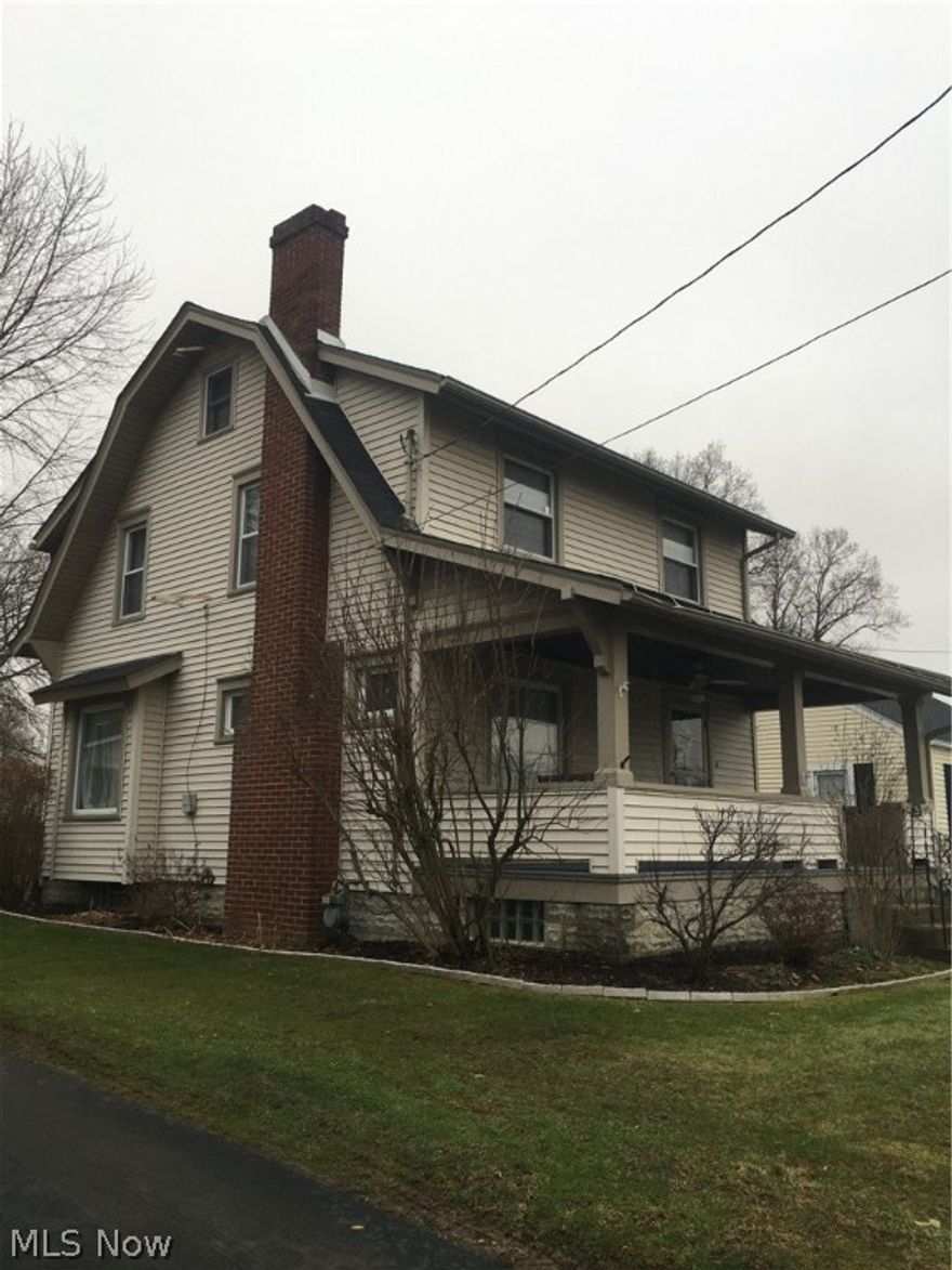 This Charming Columbiana Home features a living room with brick  fireplace, formal dining room, all natural woodwork in the Craftsman Era style , there are 4 Bedrooms (3 on 2nd floor & 1 on 3rd floor & a full 2nd floor bath). The 1st floor eat-in kitchen leads to a back deck overlooking a fenced backyard making it a great area for cookouts, play-yard  or just relaxing! There is a single car detached garage, a full length front porch, and a convenient side home entry that leads to either the kitchen or the full basement. The home has been vinyl sided, has replacement windows, glass block basement windows, updated gutters & roof. Call today for your appointment to view 25 East Woodland Ave. Columbiana, Ohio.