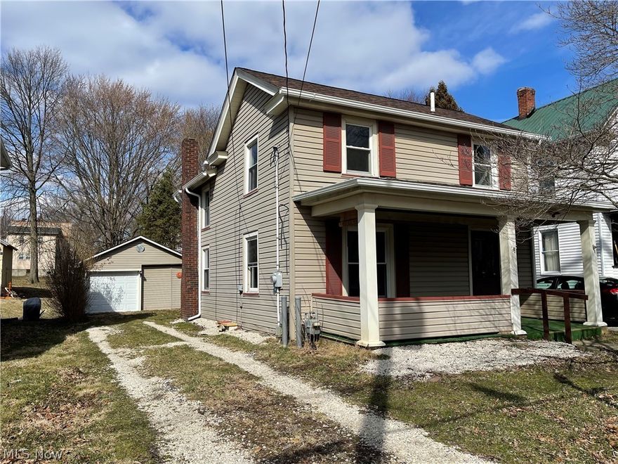 Absolutely PHENOMENAL 3 Bedroom Colonial with a 2 Car Garage.  Home Features Include:  First Floor:  Large Welcoming Foyer walks into Living Room, Updated Kitchen with New Oak Cabinets, New Flooring and New Countertops that flow into an opened Formal Dining Room, Remodeled 1/2 bath off Kitchen.   Second Floor Offers 3 Spacious Bedrooms & Full Bath. Quaint back yard that features fresh graveled landscaping with 2 Care Detached Garage.  Don't miss the opportunity to to call this house your home, it won't last long!! Updates Include: New Roof - 2021, Updated Electric Box, Updated Kitchen, & Updated Half Bath.