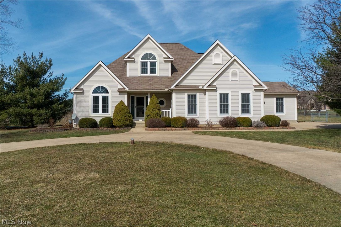 This Sharon Twp beauty is not to be missed! 2.64 acres and room for all your toys with 3 garages totaling 7 cars. First floor master bedroom and first floor laundry. Fully fenced-in backyard, perfect for your kids/pets to roam. Set back off the road with a concrete circular drive, this home is one to be noticed. Spacious open floor plan includes a two-story Great Room with stone front fireplace, overlooking a very private yard. Open kitchen with eating area, newer dishwasher 2015, new microwave, gas stove replaced September 2016 (5-yr warranty). Most windows replaced (except garage and basement). Sump pumps replaced in last 2 years. Many rooms freshly painted. New fixtures in kitchen and baths. Full basement offers room for expansion and has separate stairs and entrance to the attached garage. Clean and move in ready! One Year Buyer Home Warranty.
