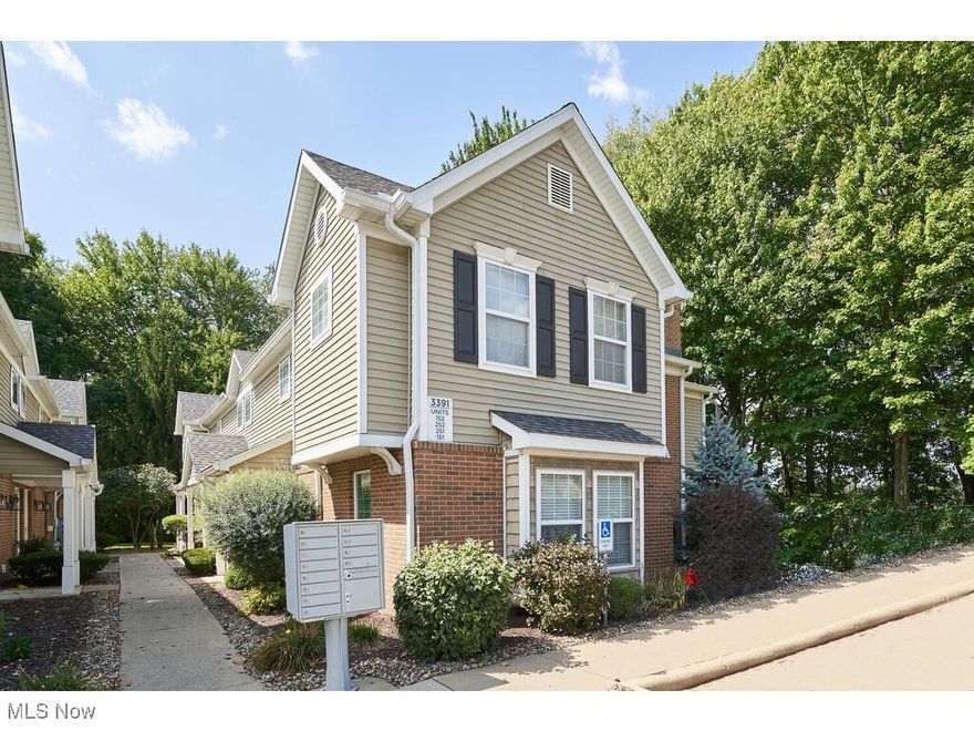 Wonderful second floor unit in Lenox Village . Enter this condo and walk up the stairs to vaulted ceilings- open floor plan. This home is neat and clean with white walls and neutral carpet thru out. Master with private bath with maple vanity and a walk in closet. The Living room has vaulted ceilings, a corner fireplace, and sliders leading to the deck. Sit on the deck or just enjoy the tree views from the living room for peace and quiet.  The kitchen has maple cabinets and vinyl flooring. The laundry room/ storage room is located off the kitchen. The second bedroom has the second bath located off the hall. The Roof was replaced by association in 23. Furnace new approx 2020, Central air in 24, Hot water tank in 2017. The unit also has a 1 car garage.  Revere schools too. Just move in and relax