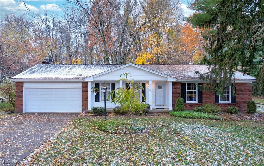 Welcome home to this beautifully maintained 3-bedroom, 2 bath ranch located on a
quiet street in the neighborhood of Spring Valley of Mogadore.! You’ll love the
gorgeous kitchen remodel featuring stainless steel appliances, granite countertops,
tile backsplash, and solid wood cabinetry. The spacious great room offers a cozy
fireplace and an abundance of natural light overlooking the beautiful backyard. Both
bathrooms have been tastefully updated. The first floor also includes a front living room, a formal dining
area, and an eat-in kitchen. Enjoy relaxing on the covered front porch or
entertaining in the private backyard. A concrete driveway, a 2 car garage, and a
storage shed complete the exterior of this well kept lot. This home is move in ready
and truly shows pride of ownership. Call today to schedule your showing.