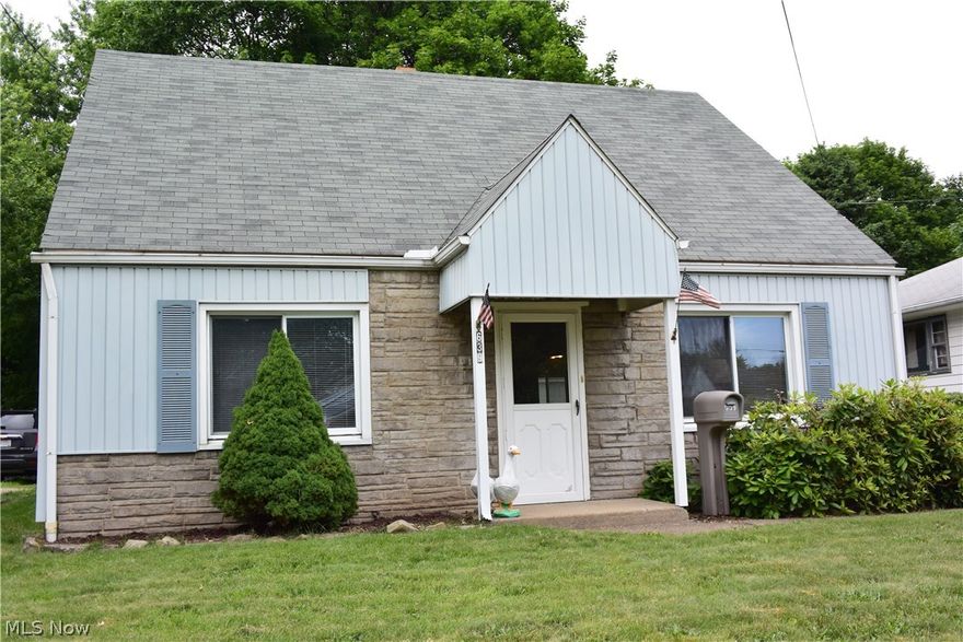 One owner home!  Spacious 4 bedroom Cape Cod!  Large kitchen with stove and refrigerator.  Beautiful rod iron railing leading to the 2nd floor.  Updated furnace, hot water tank.  Huge lot with shed and 1 car garage.