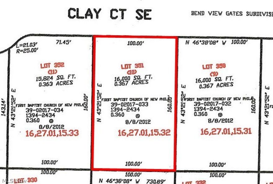 Excellent building site for your dream home. .36 acre lot on a cul-de-sac in Bend View Gates.