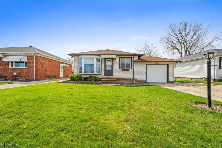 Enjoy low maintenance living in this 3 bedroom, 2 full bath ranch on a quiet cul-de-sac street. The home has numerous updates and upgrades! The living room has a bay window and engineered hardwood flooring. It opens to a eat-in kitchen that includes all appliances with your purchase. There are 3 bedrooms that share a full bath on the main level. Downstairs is a large finished rec room area, a storage room, utility room with additional storage area and a newly renovated full bath including walk-in shower. Outside, the yard is fully fenced and features an overhang for protection from the sun. The home has an attached garage with opener. HVAC 2013, Roof 2009, upgraded lighting throughout and newer windows provide peace of mind!