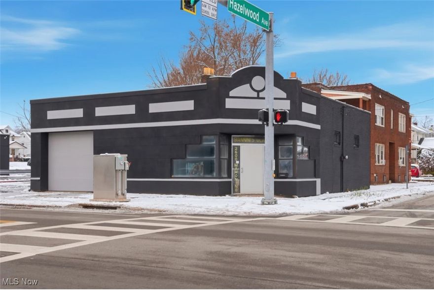 Commercial building/retail store/ storage warehouse for sale, situated in a desirable area on Youngstown's Westside at the corner of Hazelwood and Mahoning Avenue. The space is now available, totaling approximately 2136 ft.², the garage was freshly painted on the outside. Building being sold "As Is"  "Where is" Seller makes no warranties, guarantees - buyer to do their own due diligence. Make this space yours by schedule your showing today.