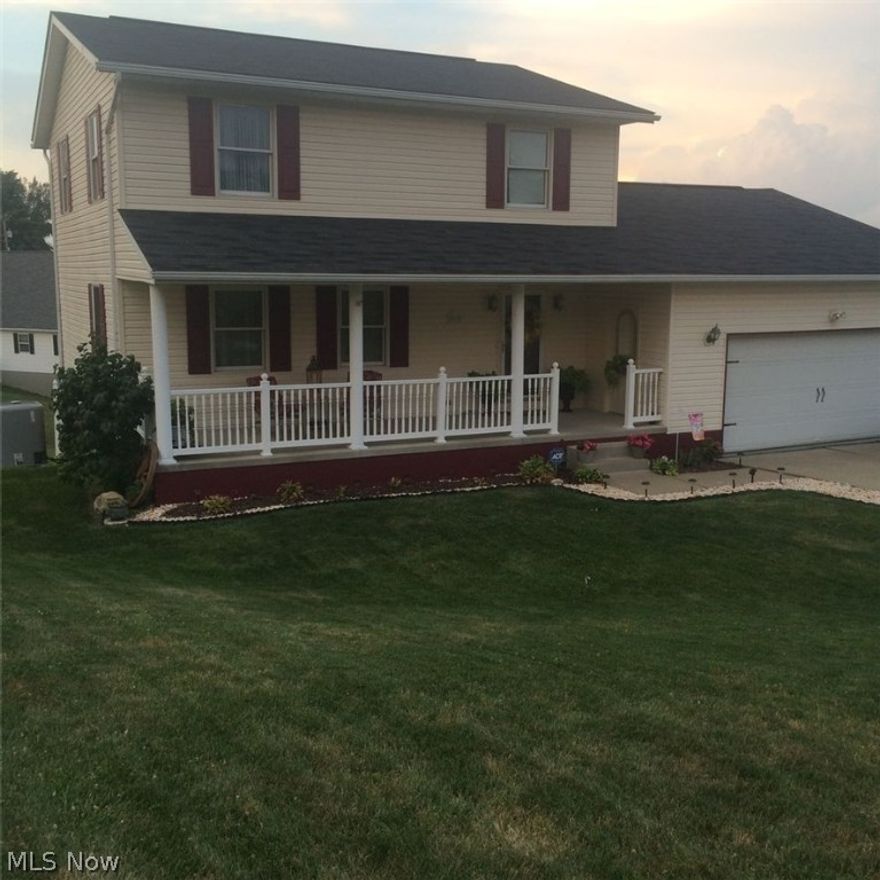 Remarkable 2 story home in Stobbs Estates, just minutes from Ohio Valley Mall. This remarkable home has 4 bedrooms, 3 full baths, a first floor laundry room, a rec room in the basement, and a Master bedroom with custom tile bathroom. Large kitchen with stainless steel appliances and sliding door access to upper rear deck with spectacular view. There is also a lower rear deck privately housing a Nordic 6 person hot tub. Top-of-the-line Carrier Infinity heat pump & furnace installed in 2010. It also has a HE water tank, Peachtree(TM) windows, Pella(TM) storm door & patio door. Attached 2 car garage with cabinets for storage, opener, and outside PIN pad. Beautiful landscaping. THE APPLIANCES AND HOT TUB ARE NEGOTIABLE!!!