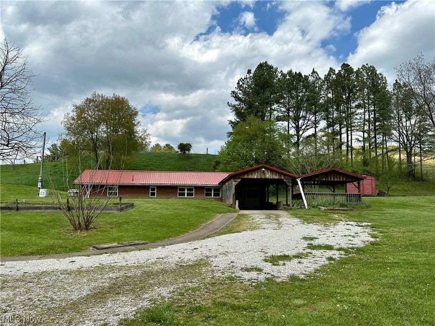 Welcome home to this 3 bedroom, 1 bathroom home nestled in Belleville, WV! The large patio is great for morning coffee or entertaining friends and family during the upcoming summer weekends! The kitchen offers stainless steel counter tops and ample cabinet space for storage. New windows in 2020, metal roof in 2016, support beams placed across back wall at time of construction as precautionary measure since home was built into the hillside. Lubeck water is available just beyond the garage. Wood stove stove allows for reduced heating/cooling costs. Home includes Generac generator situated to the left of the home. Property also features a spacious garage with an area set up as a cooler for butchering as well as a loft for all your workshop & storage needs! The peaceful privacy and wooded views full of wildlife are sure to capture your heart. Call to schedule your tour today! Being sold AS IS.