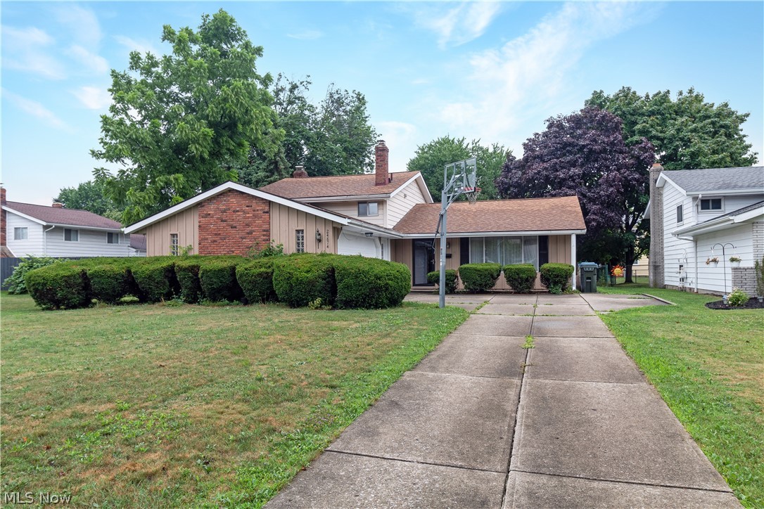 Enjoy this bright & cheery 3 bedroom split level with many updates located in the heart of North Olmsted. Freshly painted interior with newer waterproof luxury vinyl flooring in the living room. dining room, kitchen, family room & 1/2 bath. Newer carpet with premium padding on staircase & all bedrooms. Kitchen updates include, new countertop, dishwasher, light fixture & refinished cabinets 2022. Lower level bath updated in 2022. Spacious sunroom off the kitchen with newer carpet & looks out over a private fenced in yard with a shed. Freshly painted exterior & shed 2022. Large utility room, great for storage. Close to I480 & Great Northern Mal