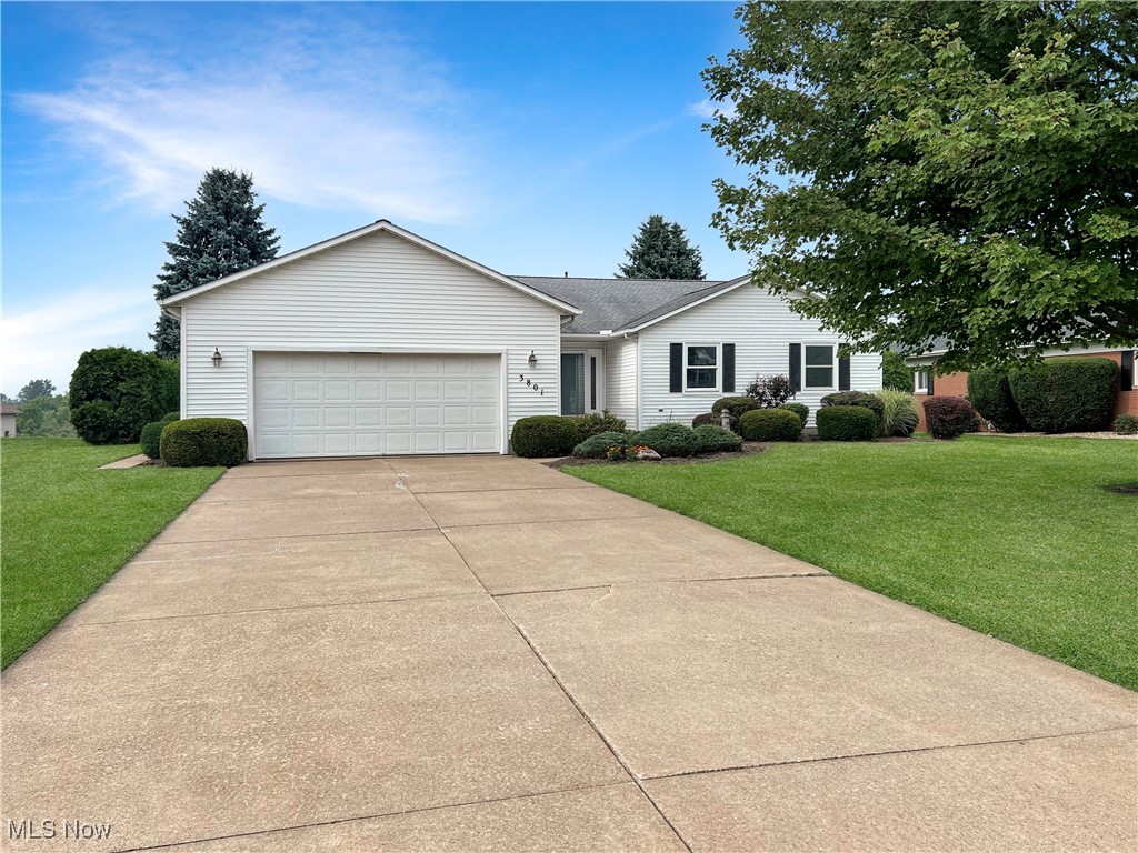 Pride of ownership shows in this 3 bedroom, 2 bath ranch. Plenty of room for entertaining in the spacious living room with gas fireplace. The kitchen offers an abundant amount cabinet space, newer stainless steel appliances and sliding doors that lead to back patio. The primary suite has a private bathroom and huge walk-in closet. Wonderful walk-in pantry and convenient first floor laundry. Possibilities are endless for additional living space in the open basement.