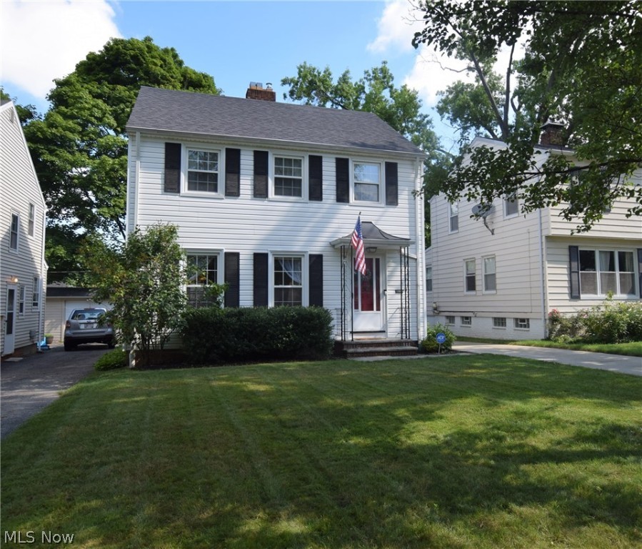 Welcome to 3505 Boynton Road – a beautiful Colonial home with 3 bedrooms and 1.5 bathrooms in Cleveland Heights! The large living room has gorgeous hardwood floors, a fireplace, convenient built-in shelves, and two large windows overlooking the front yard – it’s a cozy room that you’re sure to love! The hardwood floors extend into the dining room. Lots of modern white cabinets in the kitchen, along with an abundance of counter space, make it a place you’ll want to spend time in! Off the dining room you’ll find a sunroom – a great spot to sit and relax! The upper level has three bedrooms – one that has access to a balcony overlooking the backyard. The full bathroom upstairs is updated. The finished basement offers a second living room area with a fireplace – the opportunities for this space are endless! Don’t miss your one chance to own this home!